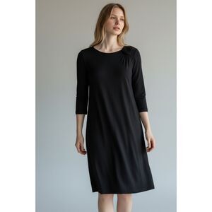 J. Jill Women's Black Wearever Easy Slip Dress XS